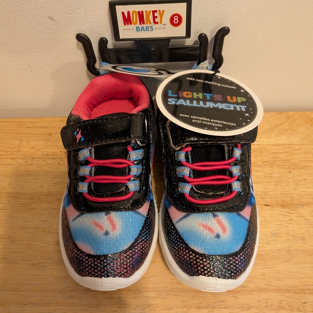 Kids Light-Up Sneakers - Black, Blue, Pink
